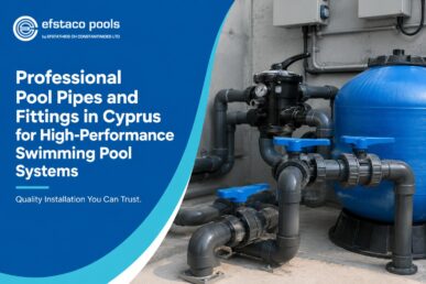 Professional pool pipes and fittings in Cyprus for reliable swimming pool systems and performance