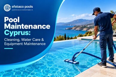 Professional pool maintenance in Cyprus with pool cleaning, water care and equipment maintenance services.