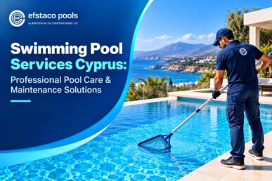 Professional swimming pool services in Cyprus for pool cleaning, care, maintenance and equipment solutions.