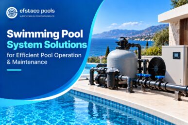 Swimming pool system solutions with filtration, pumps, piping and control equipment for efficient pool operation and maintenance.